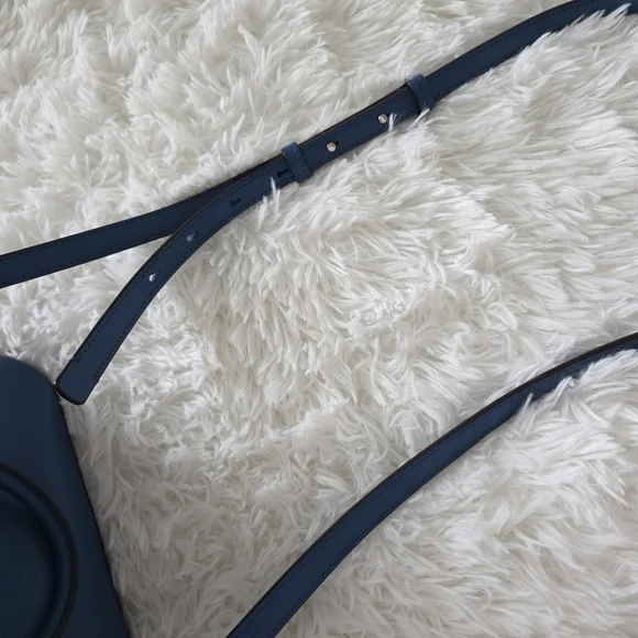 Kate Spade Sylvia Dome Satchel Crossbody Handbag in Blue - Picture 7 of 12